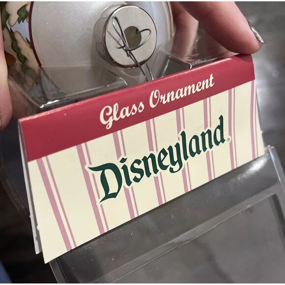 Disneyland Winnie The Pooh Glass Ornament USA Presents Snow Tigger Piglet Eeyore - Picture 7 of 9